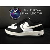 ราคา Nike Air Force 1 Low '07 White Swoosh Panda (28624859279)