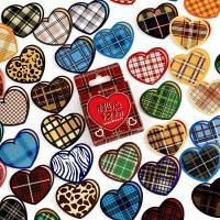 ราคา พร้อมส่ง! สติ๊กเกอร์ตกแต่งลายเสือดาวหัวใจวินเทจหลากสี 45ชิ้น (14734143442)