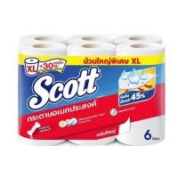 ราคา [สินค้าส่งด่วน] สก๊อตต์ ทาวเวล บิ๊กโรล XL 6 ม้วน SCOTT TOWEL BIG-ROLL XL 6 ROLLS (54912487629)