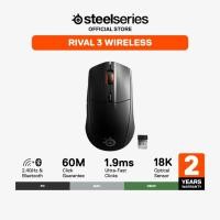 ราคา SteelSeries Rival 3 Wireless Gaming Mouse เม้าส์เกมมิ่งไร้สาย 6 ปุ่ม 18,000 CPI (24028947041)