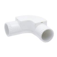 ราคา ท่อร้อยสายไฟและอุปกรณ์ ข้อต่อโค้ง 90 HACO IE20 20 มม. สีขาว (8880906315)