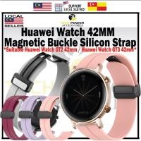 ราคา Huawei Watch GT3 42mm / Huawei Watch GT2 42mm Magnetic Buckle Silicon Strap,Tali Jam Magnetik 20MM Replacement Strap (51708289377)