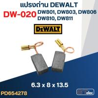 ราคา แปรงถ่าน #DW-020 DEWALT(ดีวอทล์) รุ่น DW801, DW803, DW806, DW810, DW811 #42 (13542256563)