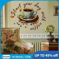 ราคา ถ้วยกาแฟสติ๊กเกอร์ติดผนังร้านอาหารพื้นหลังตกแต่งภาพจิตรกรรมฝาผนังสําหรับคาเฟ่ห้องครัวตกแต่งบ้าน1ชิ้น (28136929632)