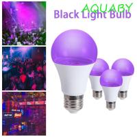 ราคา หลอดไฟ UV AQUABY, โคมไฟอัลตราไวโอเลต Blacklight บรรยากาศ UV หลอดไฟสีม่วง, แบบพกพา E27 10W 360 เรืองแสงสีม่วงหลอดไฟสีดําตกแต่งบาร์ (56512470637)