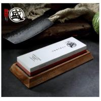 ราคา MITSUMOTO SAKARI หินลับมีด 1000/3000 Grit - เครื่องเหลาที่นั่งไม้ไผ่กันลื่น ใหม่ (53061631925)