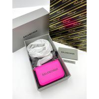 ราคา พร้อมส่งในไทย ของแท้ 100 % กระเป๋าสตางค์ Balenciaga Cash Card Case On Keychain สี Fluo Pink (54860156108)