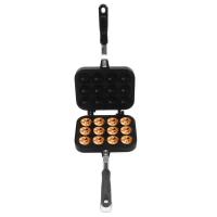 ราคา 12Hole/16Holes Takoyaki Grill Pan Double Sided Octopus Meatball Pan Takoyaki Baking Mold Tray for Home Kitchen (29062360982)