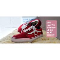 ราคา ❌หมด❌Vans old 40 แดง ขาว รองเท้ามือสองของแท้ สภาพดี รหัสสินค้า D08 (12240121767)