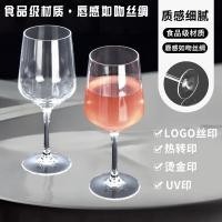 ราคา Goblet โปร่งแสงเนื้อแก้วไวน์อะคริลิคกันกระแทก Anti-Touch รูปแบบอะคริลิคแก้วไวน์ (50453229492)