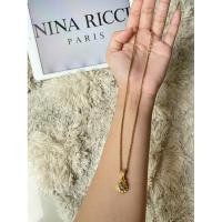 ราคา สร้อยคอ เเบรนด์ Nina Ricci Necklace Golden ใช้ส่วนลดผ่าน วิดีโอได้￼ (28120695160)