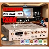 ราคา Sunbuck 1200W โฮมเธียเตอร์เครื่องขยายเสียง 5ช่อง ดิจิทัล บลูทู ธ เครื่องขยายเสียง คาราโอเกะ โฮมเธียเตอร์ FM ไฮไฟสเตอริโอ (57909706838)