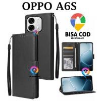 ราคา OPPO A6S FLIP LEATHER CASE PREMIUM - FLIP WALLET CASE LEATHER สําหรับ OPPO A6S - WALLET CASE | FLIP COVER หนัง | ปกหนังสือ | FLIP CASE (52811097503)