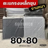 ราคา 80x80 ตะแกรงลวดเหล็กชุบพลาสติก ทำกรง แขวนของ ตะแกรงขายของ ตะแกรงเหล็ก ตะแกรงพลาสติก 80*80 RPNSPJ (25481369205)