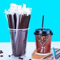 ราคา ก้านคนกาแฟสีน้ำตาล (200เส้น) หลอดคนกาแฟร้อน ก้านสำหรับคนกาแฟ สีน้ำตาลชนิดแท่งแบบแบน ความยาว18ซม. มีรูเล็กๆ สำหรับดูดได้ (22715747605)