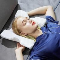 ราคา หมอนสุขภาพ ลดกรน แก้ปวดคอหมอนเพื่อสุขภาพ แบบโค้ง Pressure Free Memory Pillow (6512956589)