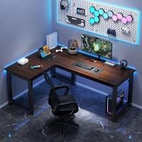 ราคา โต๊ะคอมพิวเตอร์แบบเข้ามุม โต๊ะเล่นเกมสำหรับใช้ในบ้าน L โต๊ะเข้ามุม ชั้นวางหนังสือในห้องนอน โต๊ะทำงาน (45511697497)