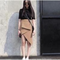 ราคา Twotwice Asymmetric Skirt (19976102907)