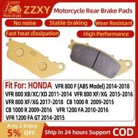 ราคา 1 คู่รถจักรยานยนต์ด้านหลังเบรคสําหรับ HONDA VFR800 F 14-18 VFR800 XB/XC/XD 11-14 VFR800 XF/XG 15-16 CB 1000 R 09-15 CB1000 R 09-16 VFR 1200 FA 10-16 VFR 1200 FA ผ้าเบรค GT 14-15 (26905150672)