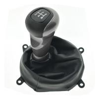 ราคา คู่มือ 5 ความเร็วเกียร์ Stick Shift Lever Head Handball พร้อมหนัง Boot สําหรับ Honda Civic 2006-2011 (48011685510)