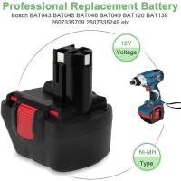 ราคา 12V 3000mAh Ni-MH PSR1200 แบตเตอรี่ชาร์จสำหรับ Bosch 12V เจาะ GSR 12 VE-2,GSB 12 VE-2,PSB 12 VE-2,BAT043 BAT045 BT (20813818516)