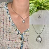 ราคา Piing me Stainless steel Necklace | สร้อยคอสแตนเลสพร้อมจี้ไข่มุก (28513704453)