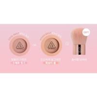 ราคา 3CE Mood Recipe Face Blush (Mono Pink, Nude Peach Brush Set) (28165504627)