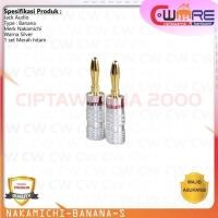 ราคา NAKAMICHI MERAH Jack Audio Banana Nakamiichi สีแดง สีดํา 1 ชุด ตัวเรือนสีเงิน - CW2K (29694871339)