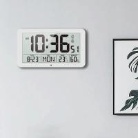 ราคา Large Digital Wall Clock with Temperature Humidity Calendar 8.5"Desk LCD Alarm Clock Backlight for Bedroom Office Living (49001637850)