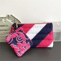 ราคา จัดส่งฟรี Estee Lauder Quilted Rose Red and Blue Black White ipsa Cosmetic Bag กระเป๋าเก็บของสองชิ้นกระเป๋าใส่เหรียญ (50263115930)