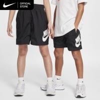 ราคา Nike Older Kids' Sportswear Club 6" Woven Shorts - Black [HF8138-010] (40427531879)