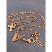 ราคา ♞,♘,♙สร้อยคอพร้อมจี้ไม้กางเขนมีตอกแบรนด์ (56857976618)