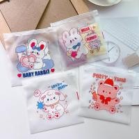 ราคา คอมโบถุงซิปใบเล็กน่ารัก100ใบกระเป๋ามินิไหมด้านมีซิปลายการ์ตูนน่ารัก (45061654816)