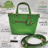 ราคา COACH CA844 Mini Gallery Crossbody ขนาด 7.5 นิ้ว สีเขียวนีออน ของแท้ 1000000% จาก COACH FACTORY calhoun georgia (22546564356)