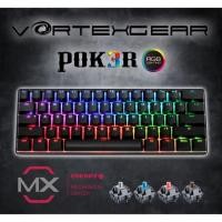 ราคา Vortexgear Poker RGB (Cherry MX Brown Switch) Mechanical Keyboard Warranty 1 Month (4005920340)