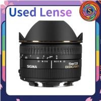 ราคา [Secondhand] Sigma 15mm F2.8 EX DG Diagonal Fisheye Prime Lens Canon EF Mount Full Frame DSLR used pre-loved (56812257725)