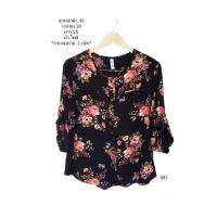 ราคา มือสอง used เสื้อสาวอวบ เสื้อเชิ้ต คอวี แขนยาว วินเทจ ผ้าโพลี *กระดุมหาย 1 เม็ด* อกหน้าผ้า 46 วงแขน 20 ยาว 25 นิ้ว (25412746332)