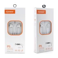 ราคา หูฟังสมอลทอร์ค D-Power ip6 3.5 mm. หูฟังพร้อมไมค์ในตัว เสียงดี คมชัด (40402346861)
