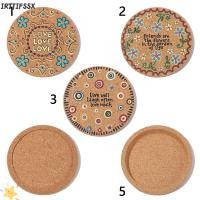 ราคา IRTJIFSSX Cork Coasters Tableware Decor ทนทานผู้ถือแก้ว Non-slip Tea Coasters ไม้ถ้วยแก้ว (51413549569)