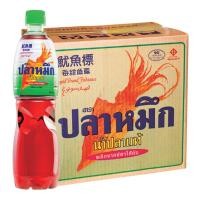 ราคา โปรโมชัน! ปลาหมึก น้ำปลา ขวดเพ็ท 700 มล.x12 ขวด Squid Fish Sauce 700 mlx12 (18131235637)