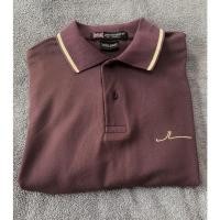 ราคา John Langford เสื้อโปโลผู้ชาย แขนสั้น ผ้า Knit สีน้ำตาลแดง size XL (20236933238)