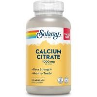 ราคา Solaray Calcium Citrate 1000mg - อาหารเสริมแคลเซียม Chelated - รองรับความแข็งแรงและฟันเพื่อสุขภาพ - ขุดง่าย - มังสวิรัติ - 68 เสิร์ฟ, 275 VegCaps (58163145331)