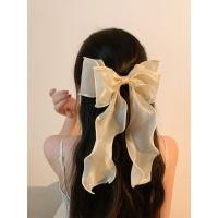 ราคา ที่หนีบผม กิ๊บติดผม กิ๊บตากิ่งแก้วสีขาวพร้อมโบว์ สำหรับฤดูใบไม้ผลิ (24348118414)