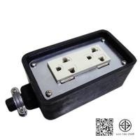 ราคา JPS ปลั๊กพ่วง 2ช่อง บล็อกยาง 2*4 พร้อม ปลั๊กกราวคู่ ตัวเมีย3ขา แบบยาง (43201680613)