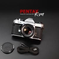 ราคา Pentax ✅ กล้องฟิล์ม Pentax KM Lens Pentax SMC 55mm/1.8 ✅ใช้งานได้สมบูรณ์ (22545133682)