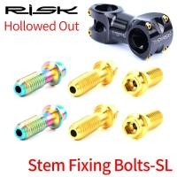 ราคา RISK 6PCS M5x18mm Hollow Lightweight Mountain Bike Stem Screws Titanium Alloy MTB Bicycle Seat Post Clamp Fixing Bolts (47104010872)