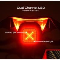 ราคา Enfitnix Cubelite III Smart Tail Light Bicycle Brake Warning Light Ultra Bright Rear Light USB Char (55706790803)