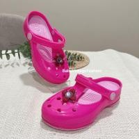 ราคา รองเท้าเด็กมือสอง**crocs สีชมพู ไซส์ C12//ความยาวเท้า 18 cm**crocs มือสองของแท้!!!!!! (20978163673)