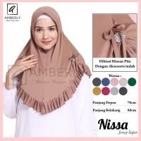 ราคา Amberly Nissa Super Jersey ฮิญาบสําเร็จรูป (8828969268)