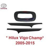 ราคา สีดำ ครอบมือเปิดท้าย Toyota Hilux Vigo Champ 2005 - 2014 โตโยต้า วีโก้ แชมป์ เบ้ามือ ครอบมือดึงฝาท้าย 2012 ครอบเปิดท้าย (14638338052)